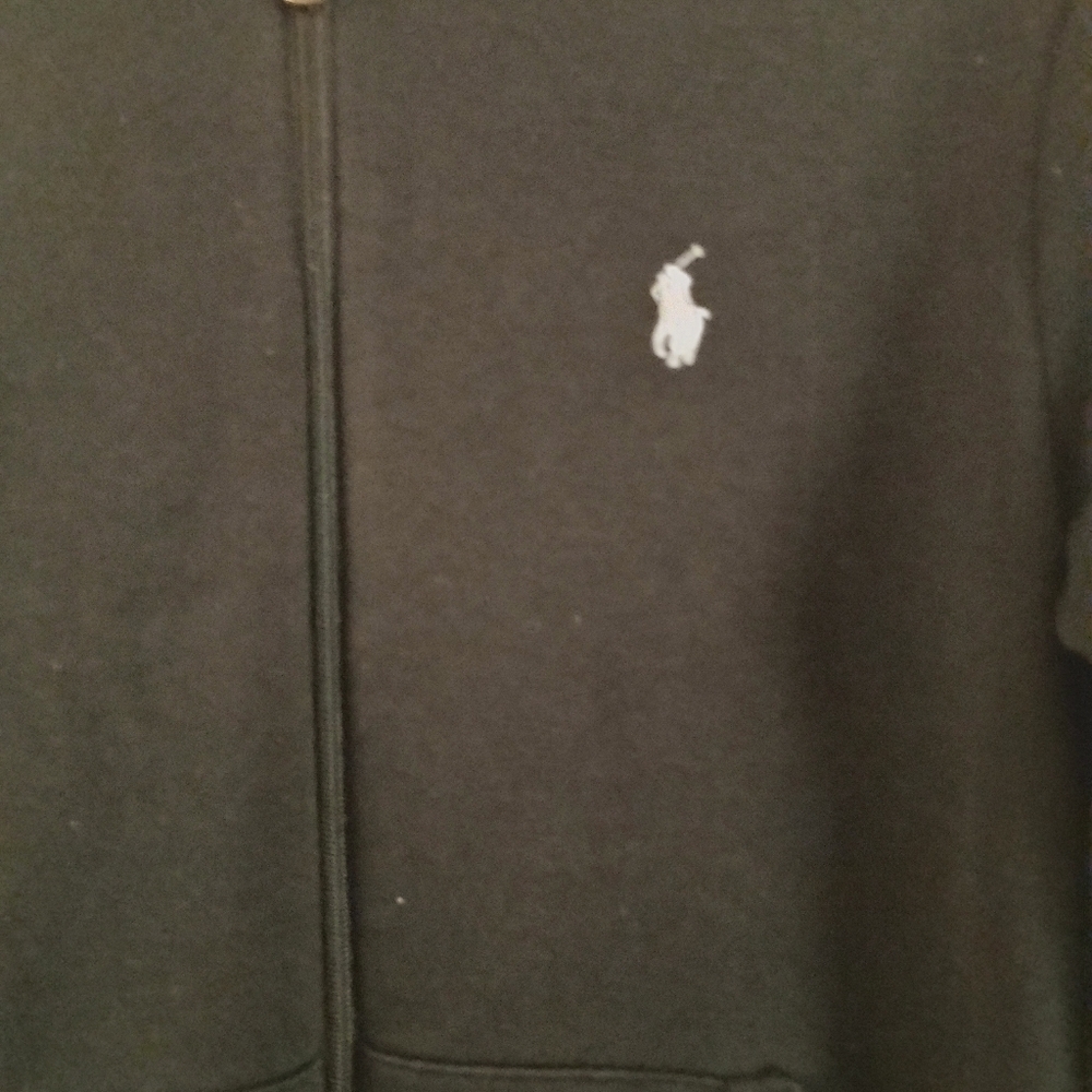 Polo Ralph Lauren Black Full‑Zip Hoodie Sweatshirt (Men’s) - Picture 6 of 17